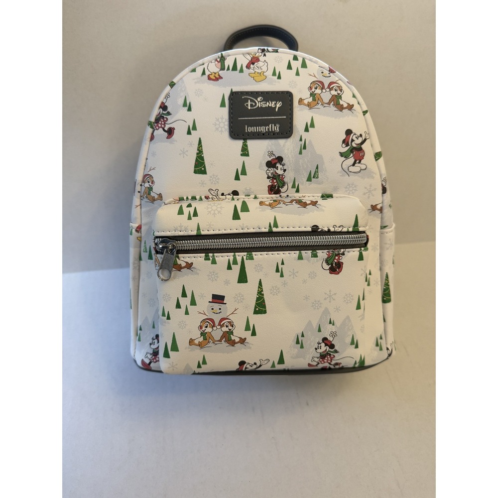 Disney Loungefly Mini Backpack Mickey Mouse & Friends Snow Day - New w/Tags